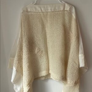 Vintage Cream Women's Couture Poncho
